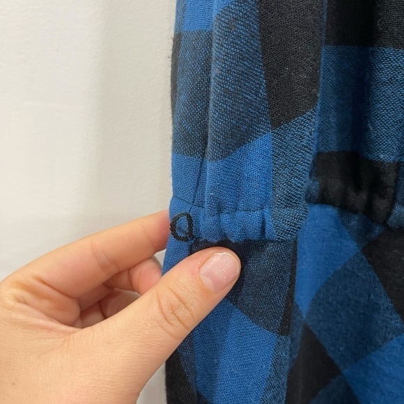 Trouve Assymetrical Buffalo Plaid Dress Sleeveless - Picture 6 of 7